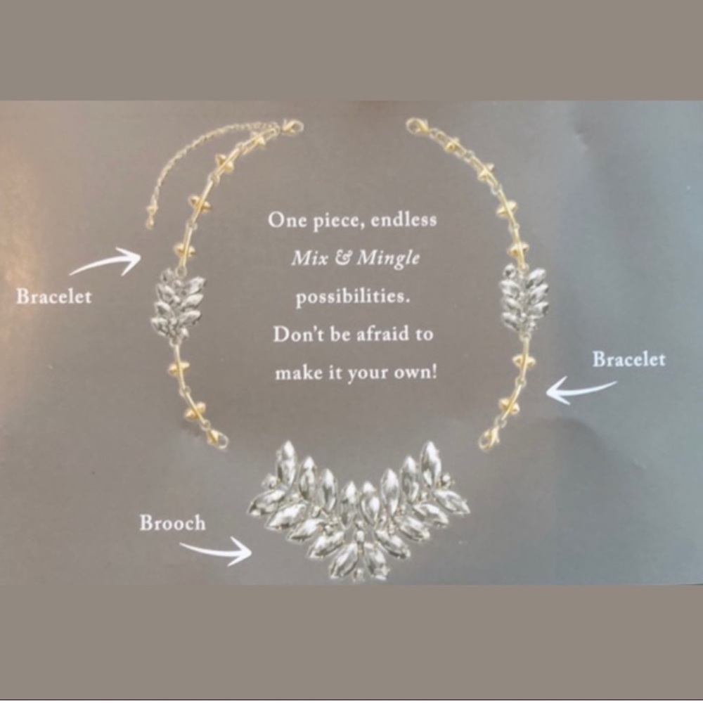 CAbi Laurel Wreath Necklace/Bracelet/Brooch NWT - Picture 8 of 11